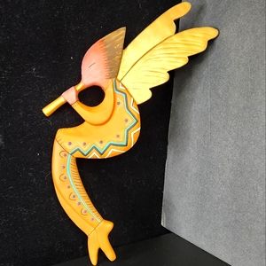Robert Shields Design vintage kokopelli‎ sputhwest angel 13" wall art signed